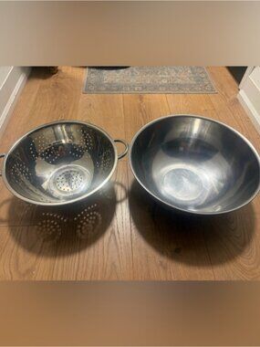Stainless Steel Mixing Bowl & Colander Set